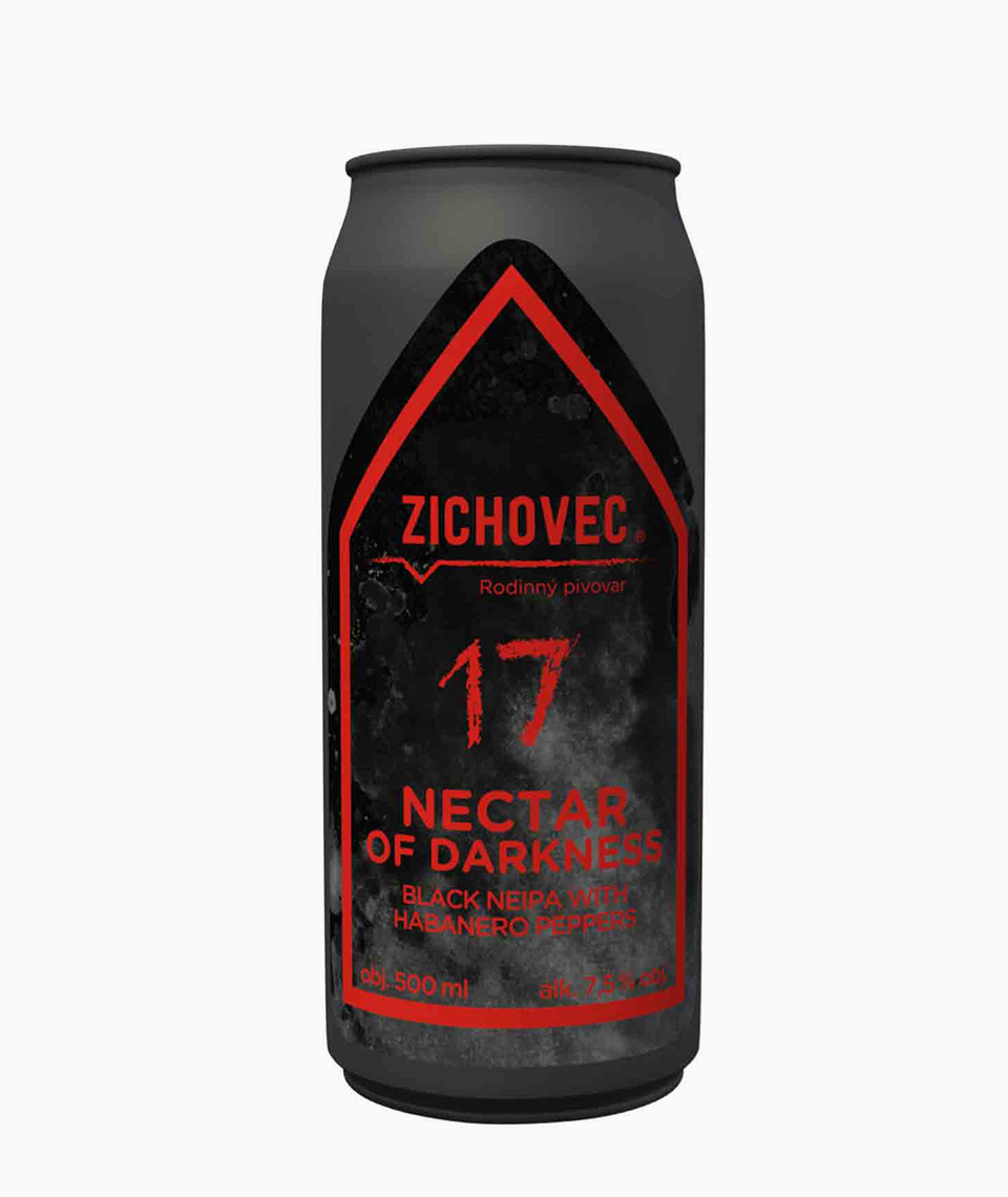 Zichovec NECTAR OF DARKNESS 17% plech 0,5l